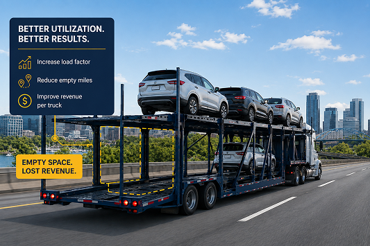 How to Improve Truck Utilization in Finished Vehicle Logistics